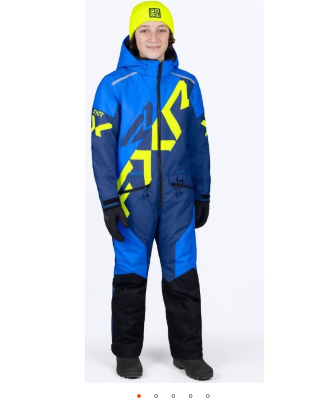 Blue Insulated Fox Monosuit Snowmobile